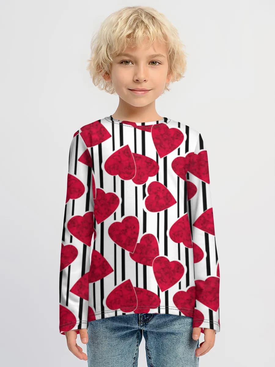 Children's cotton long sleeve shirt