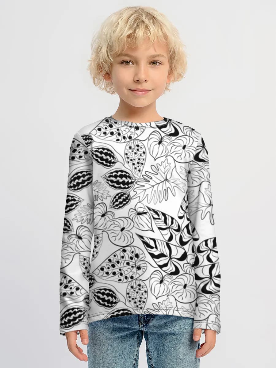 Children's cotton long sleeve shirt