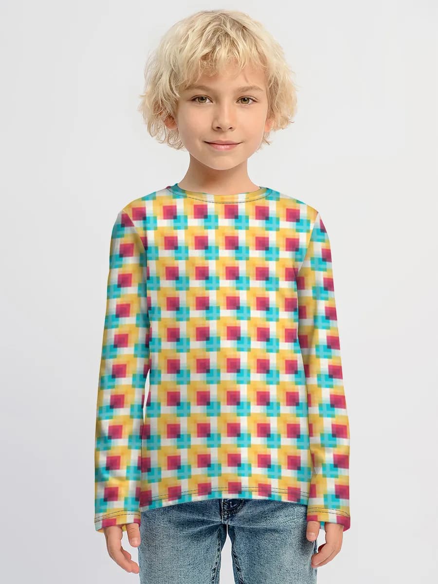Children's cotton long sleeve shirt