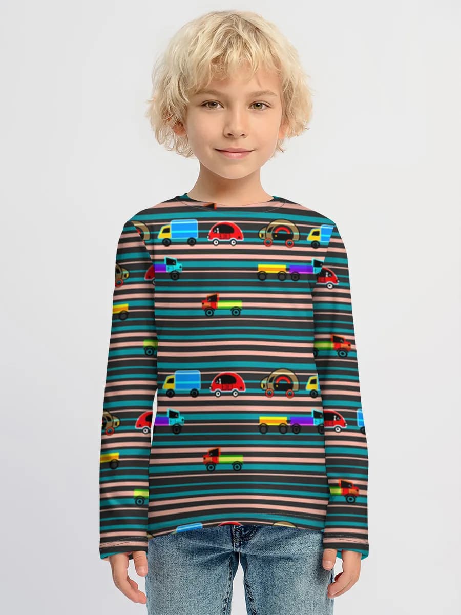 Children's cotton long sleeve shirt