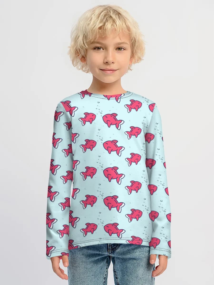 Children's cotton long sleeve shirt