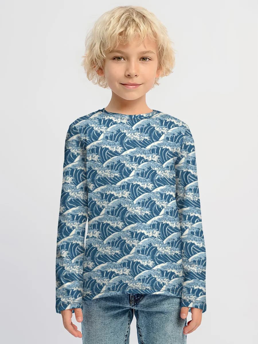 Children's cotton long sleeve shirt