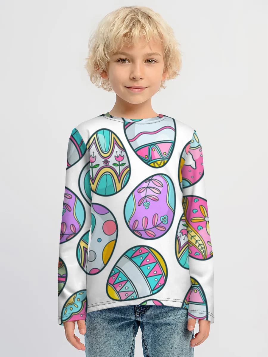 Children's cotton long sleeve shirt