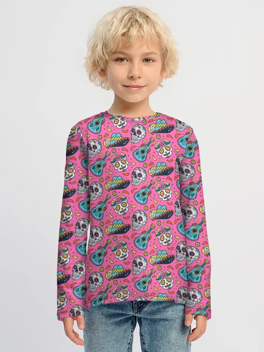 Children's cotton long sleeve shirt