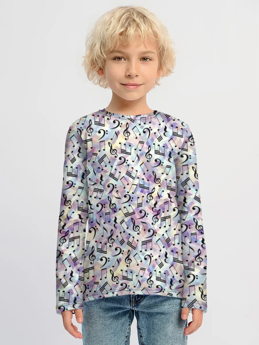 Children's cotton long sleeve shirt