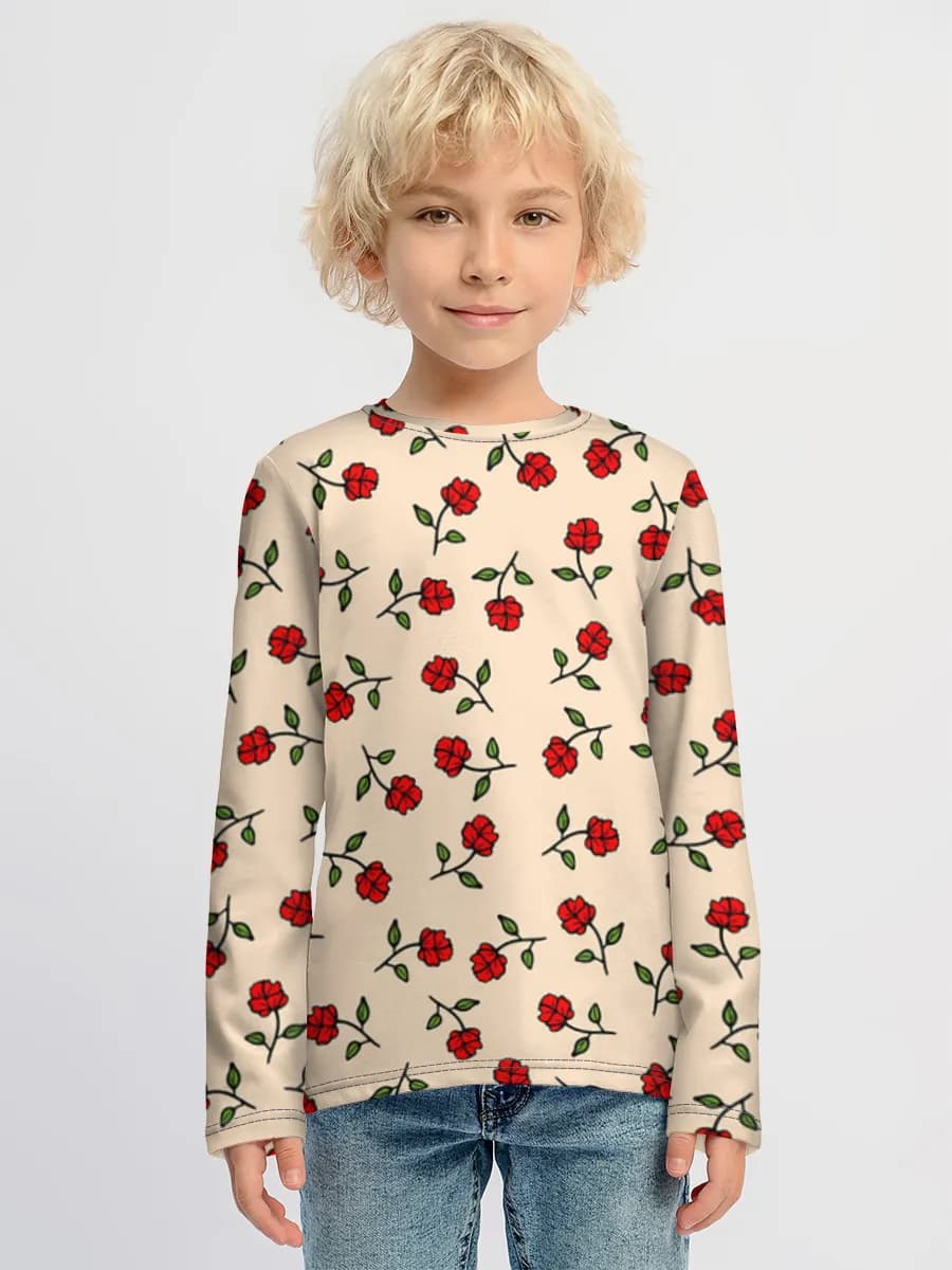 Children's cotton long sleeve shirt
