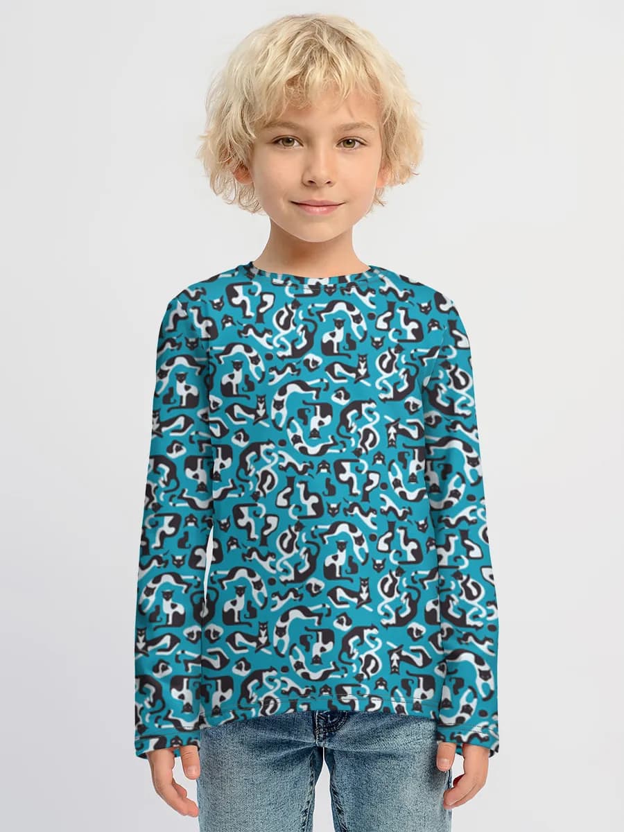 Children's cotton long sleeve shirt