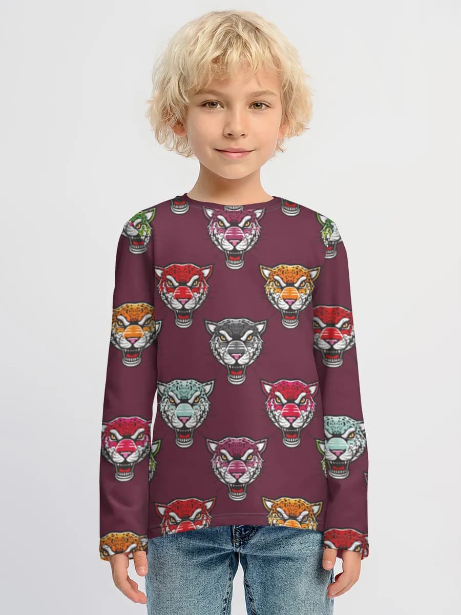 Children's cotton long sleeve shirt