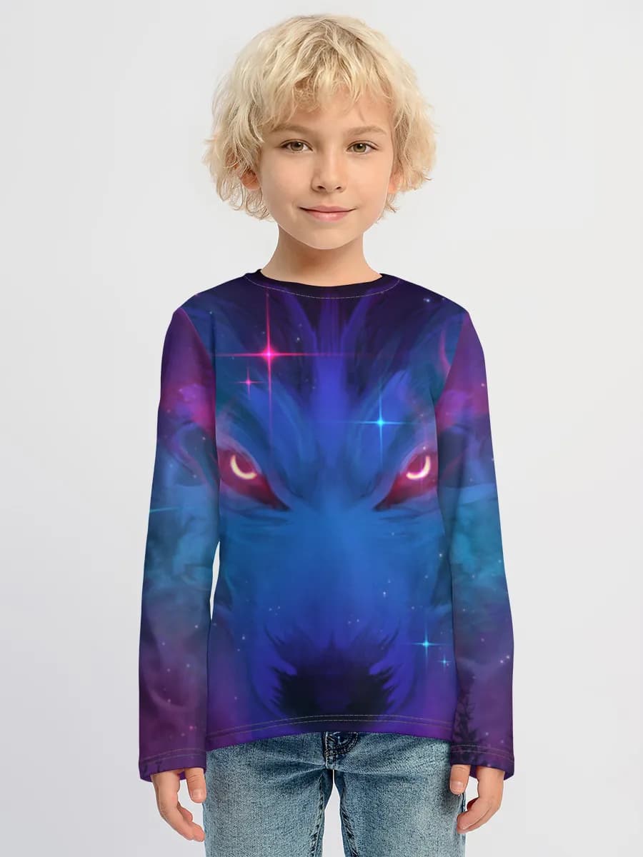 Children's cotton long sleeve shirt