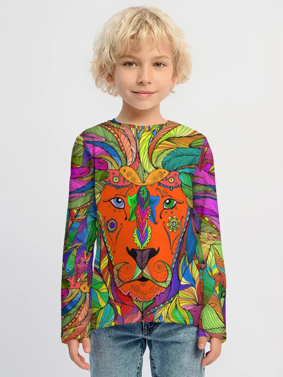 Children's cotton long sleeve shirt