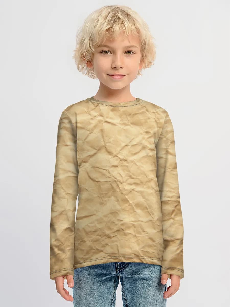 Children's cotton long sleeve shirt