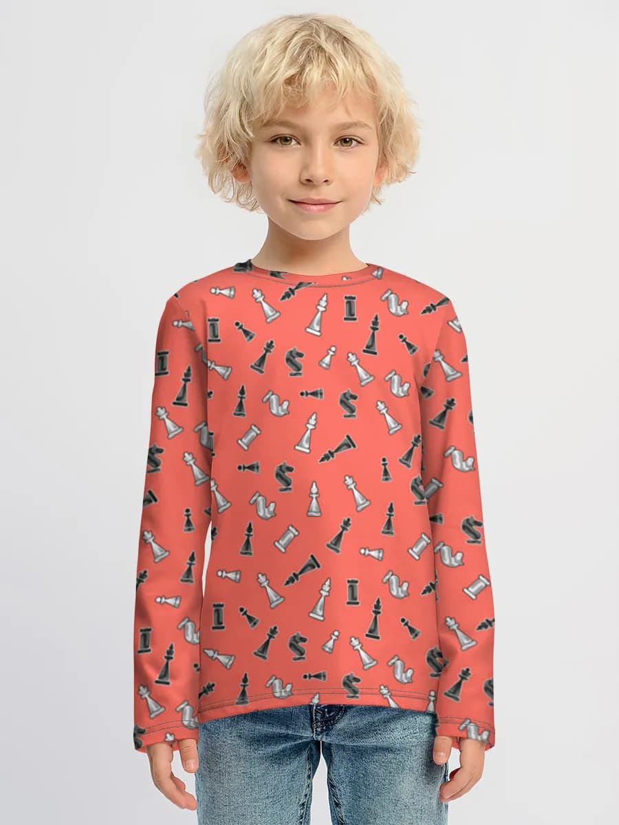 Children's cotton long sleeve shirt