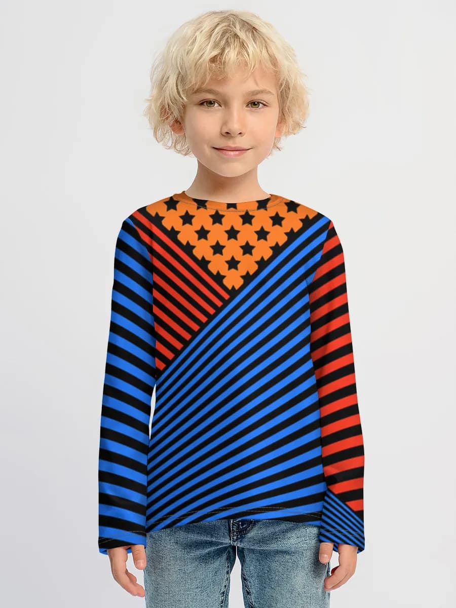 Children's cotton long sleeve shirt