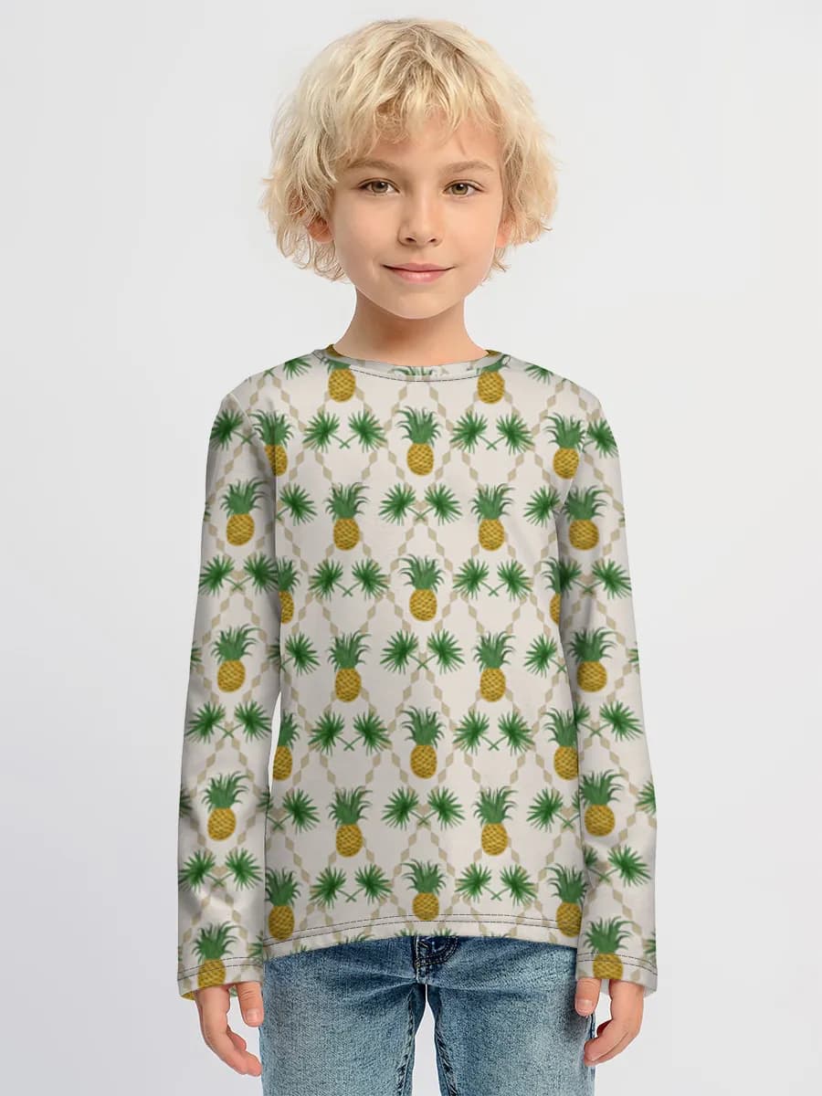 Children's cotton long sleeve shirt