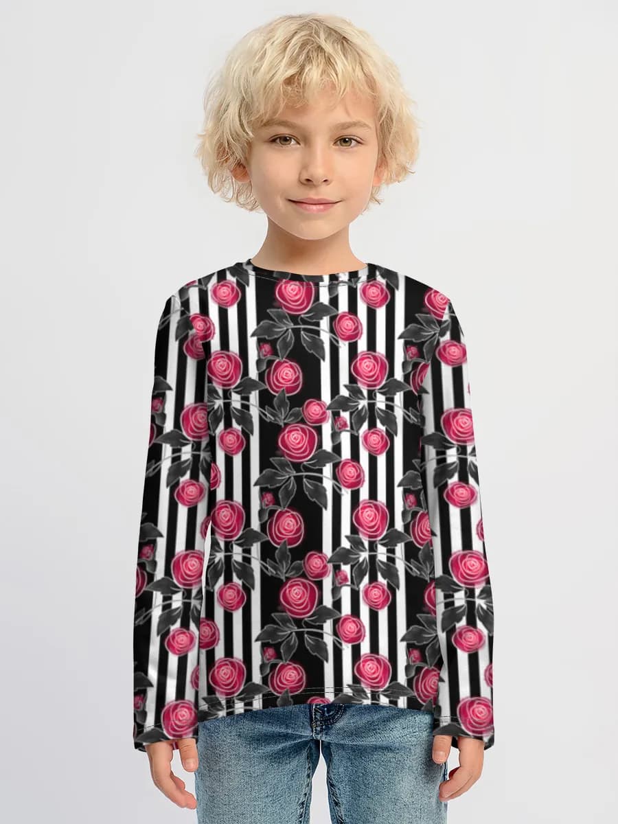 Children's cotton long sleeve shirt