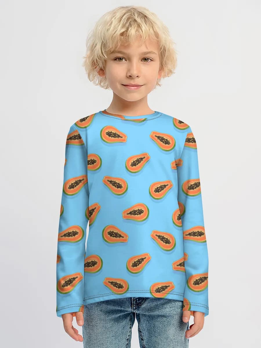 Children's cotton long sleeve shirt