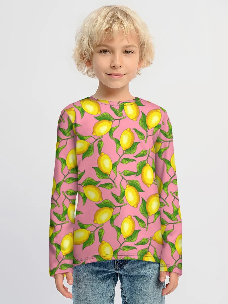 Children's cotton long sleeve shirt