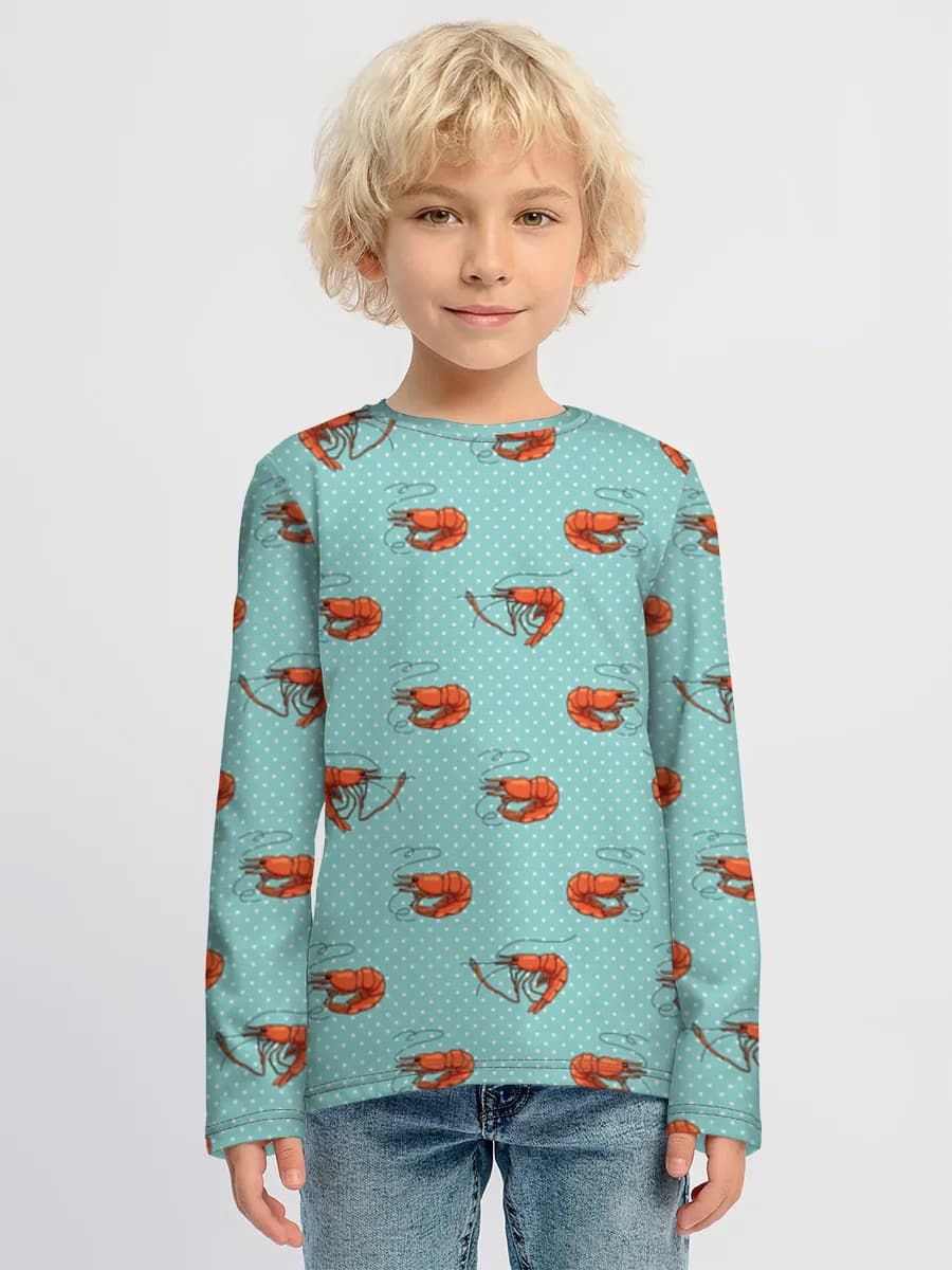 Children's cotton long sleeve shirt