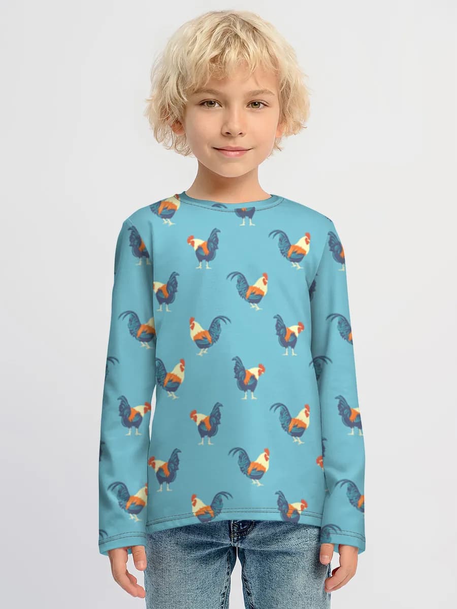 Children's cotton long sleeve shirt