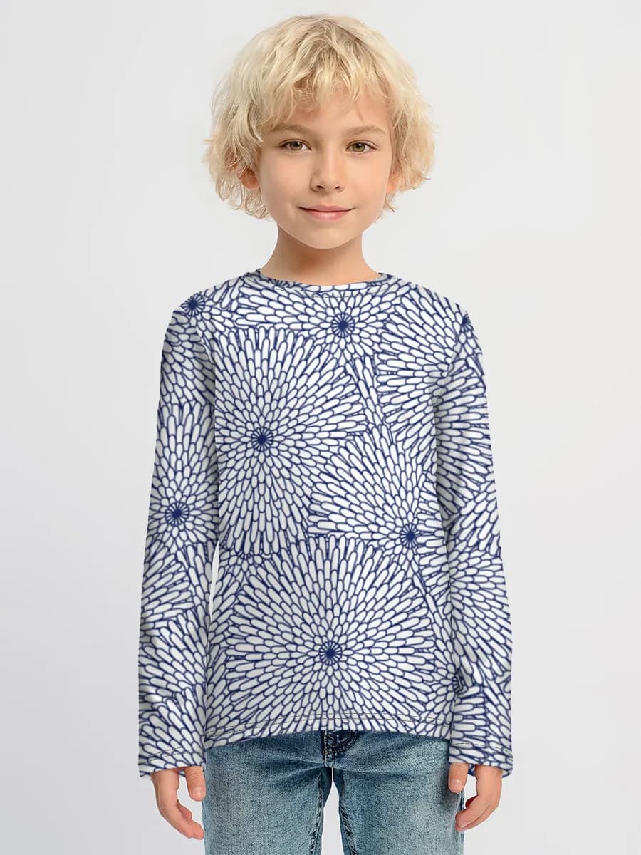 Children's cotton long sleeve shirt