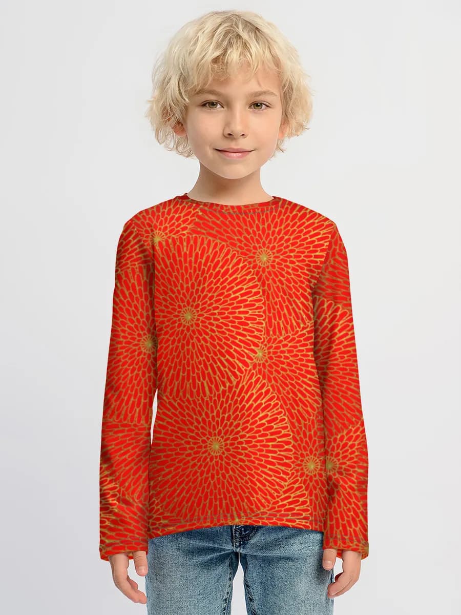 Children's cotton long sleeve shirt