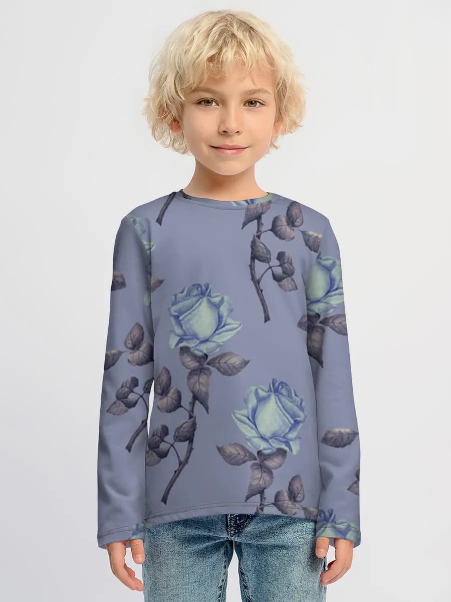 Children's cotton long sleeve shirt