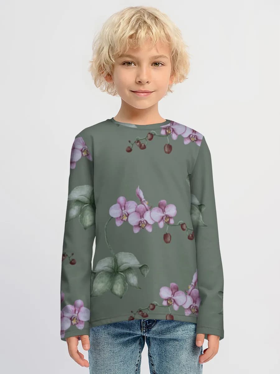 Children's cotton long sleeve shirt