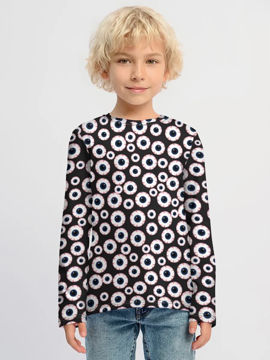 Children's cotton long sleeve shirt