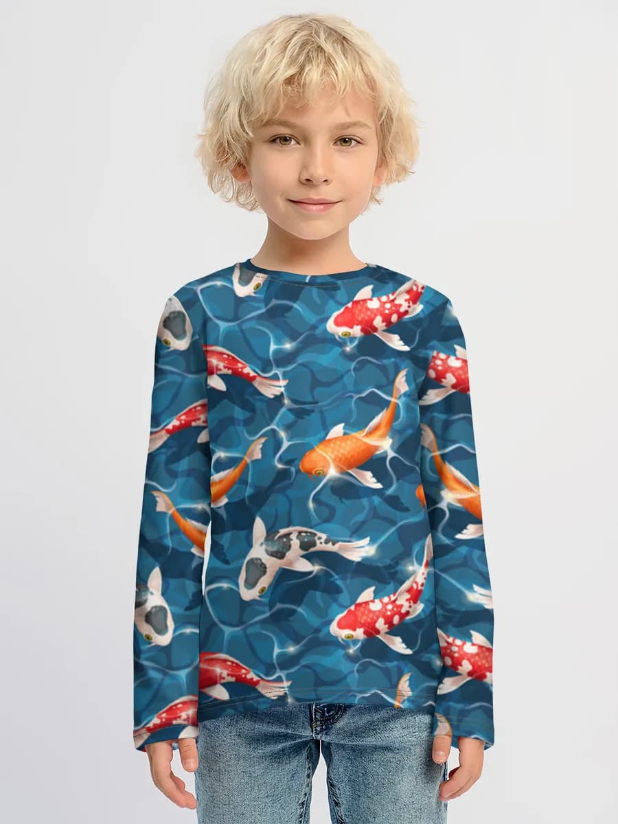 Children's cotton long sleeve shirt