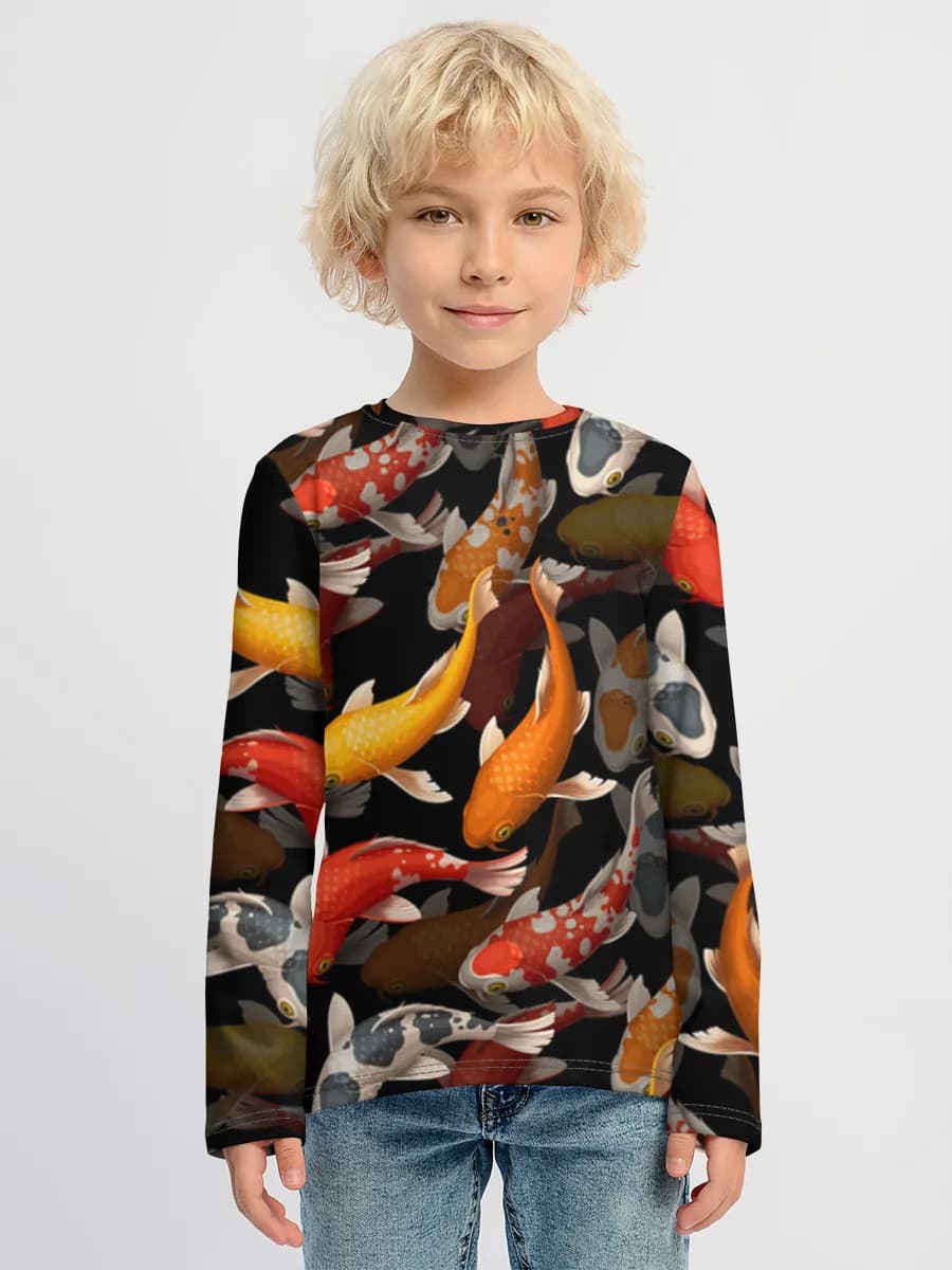 Children's cotton long sleeve shirt