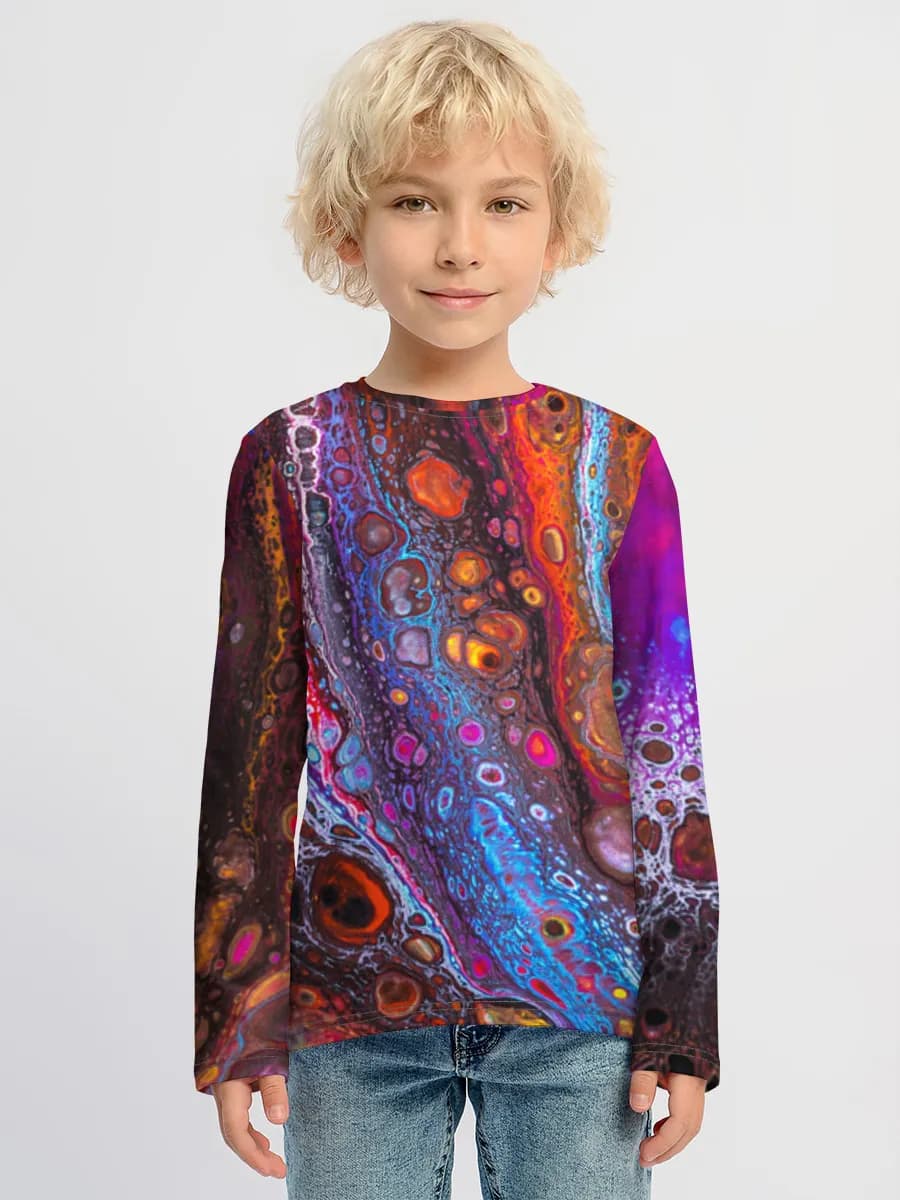 Children's cotton long sleeve shirt