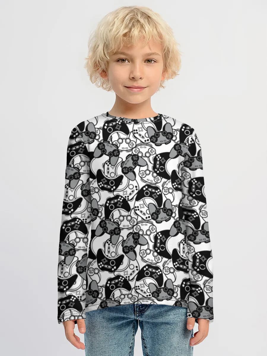 Children's cotton long sleeve shirt