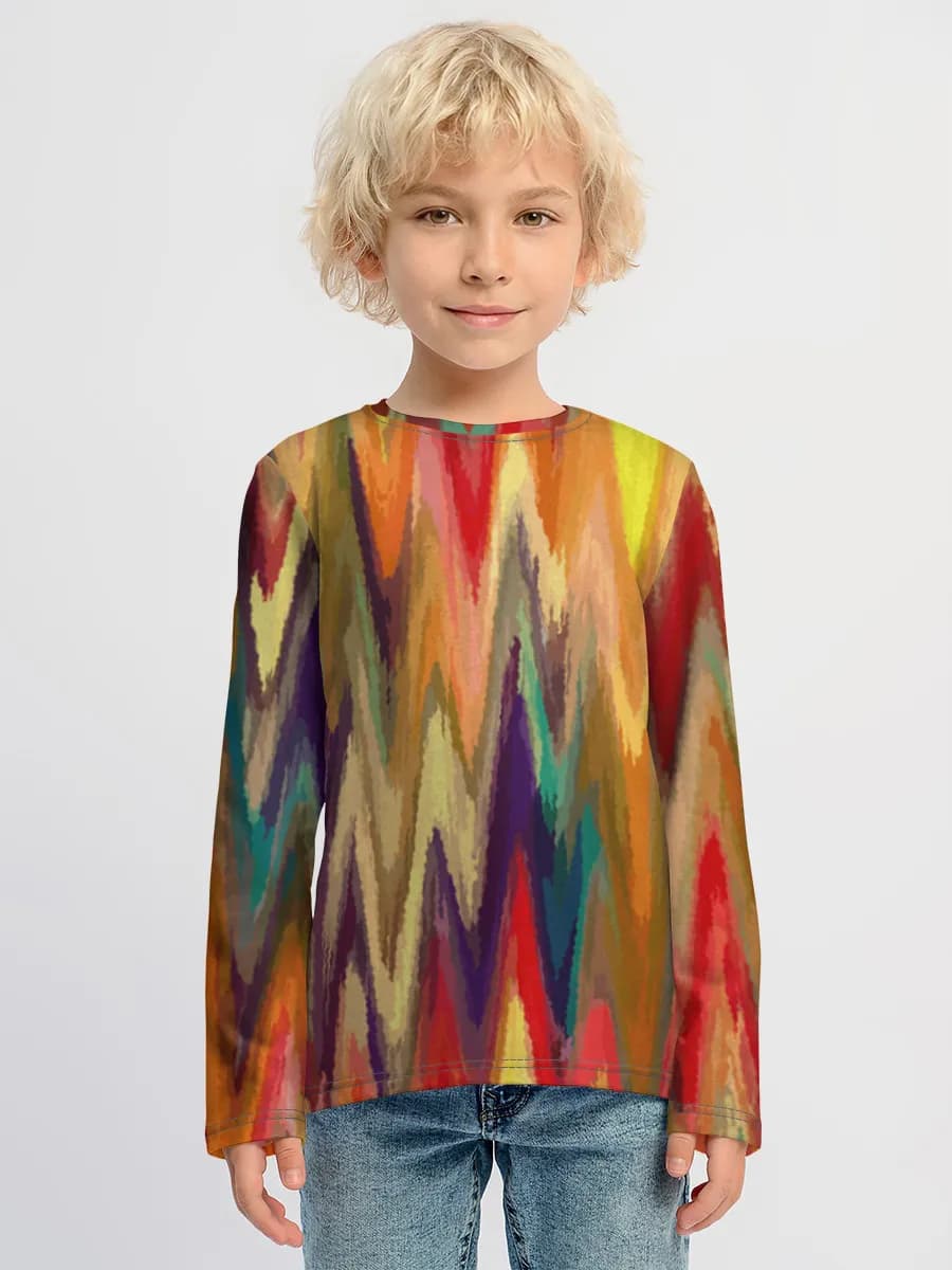 Children's cotton long sleeve shirt
