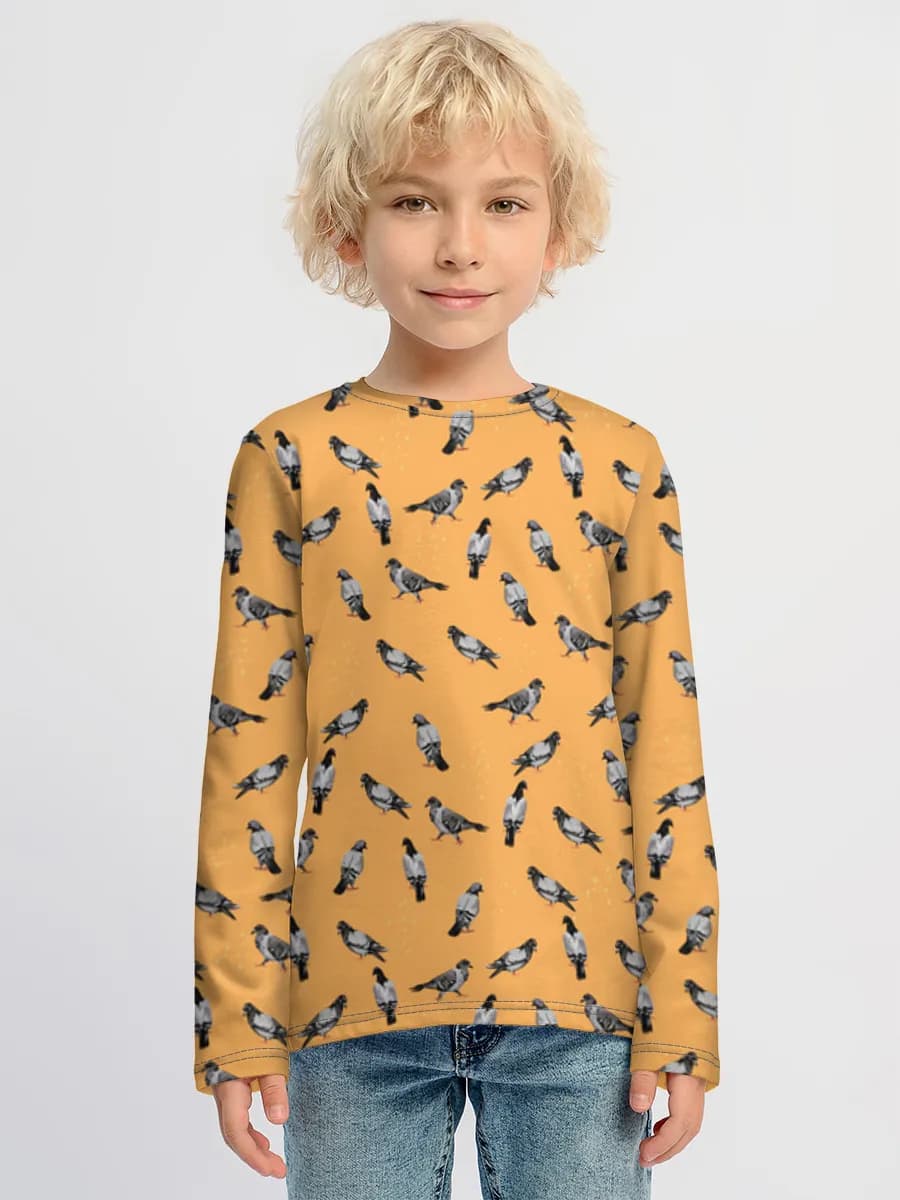 Children's cotton long sleeve shirt