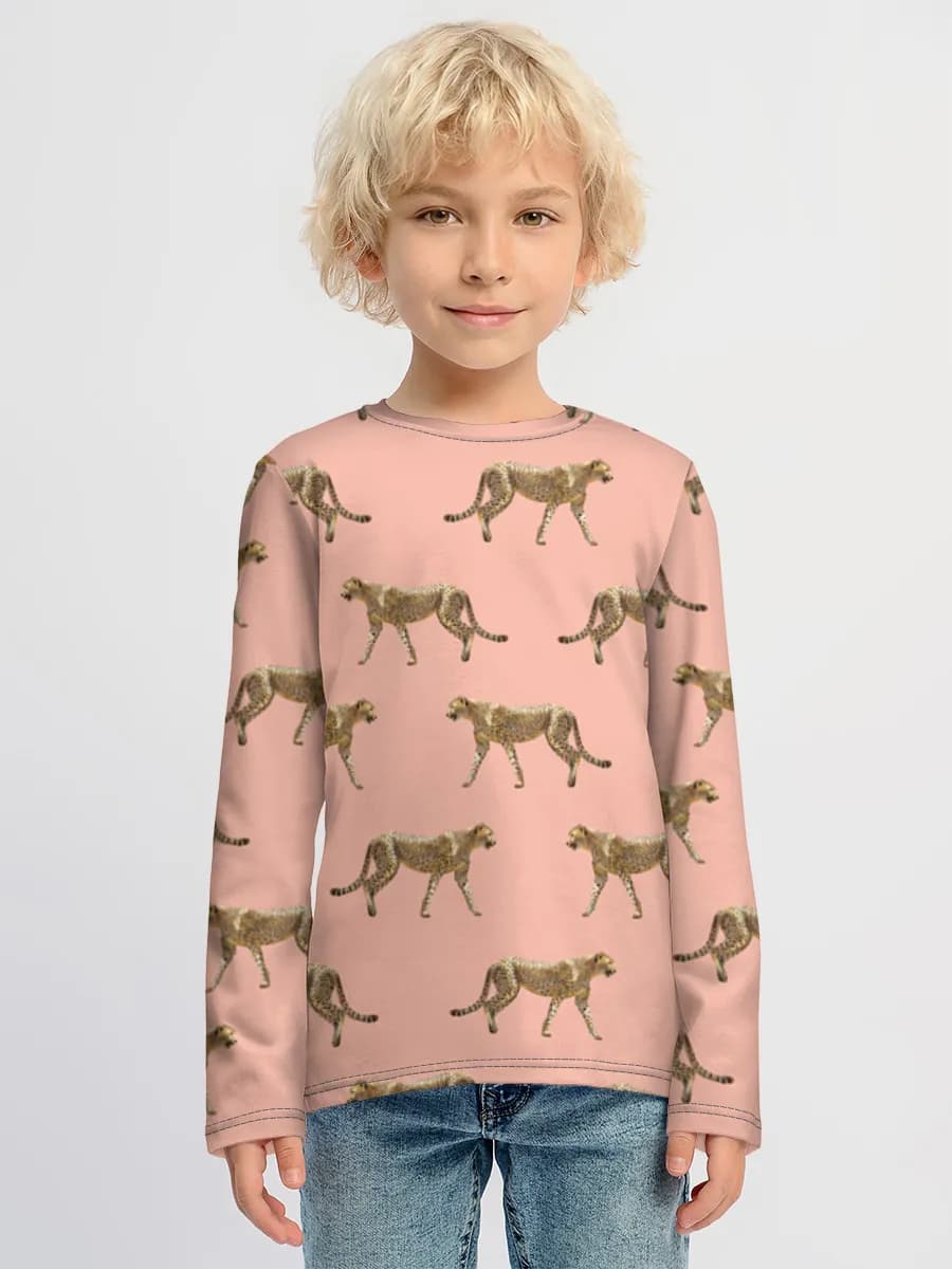Children's cotton long sleeve shirt
