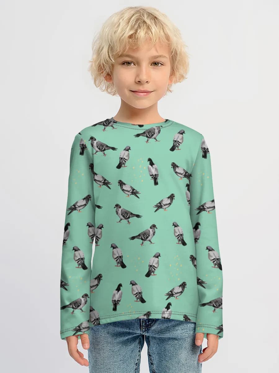 Children's cotton long sleeve shirt