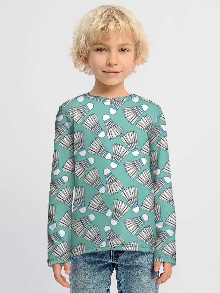 Children's cotton long sleeve shirt
