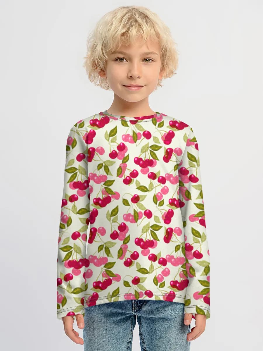 Children's cotton long sleeve shirt