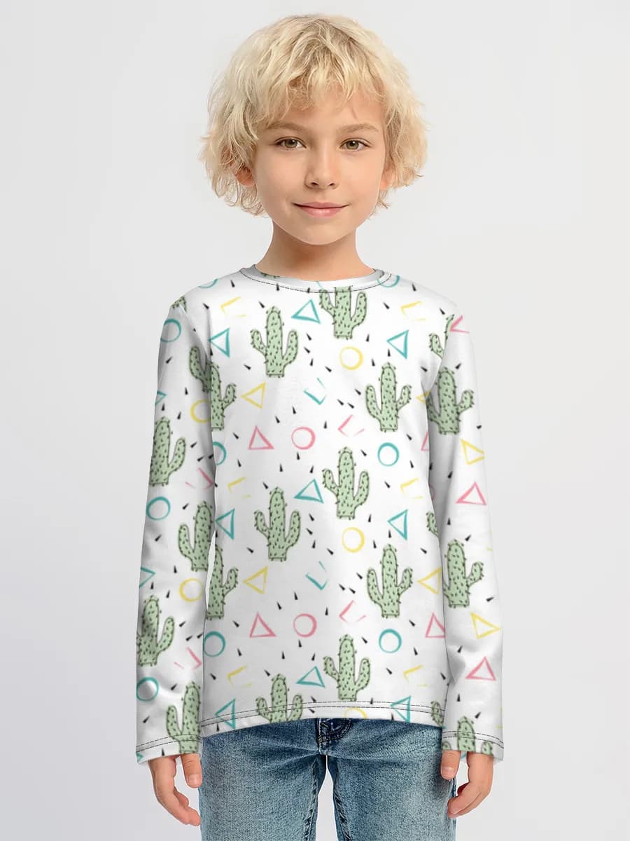 Children's cotton long sleeve shirt