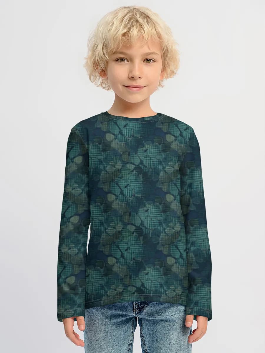 Teal Urban Camo Texture