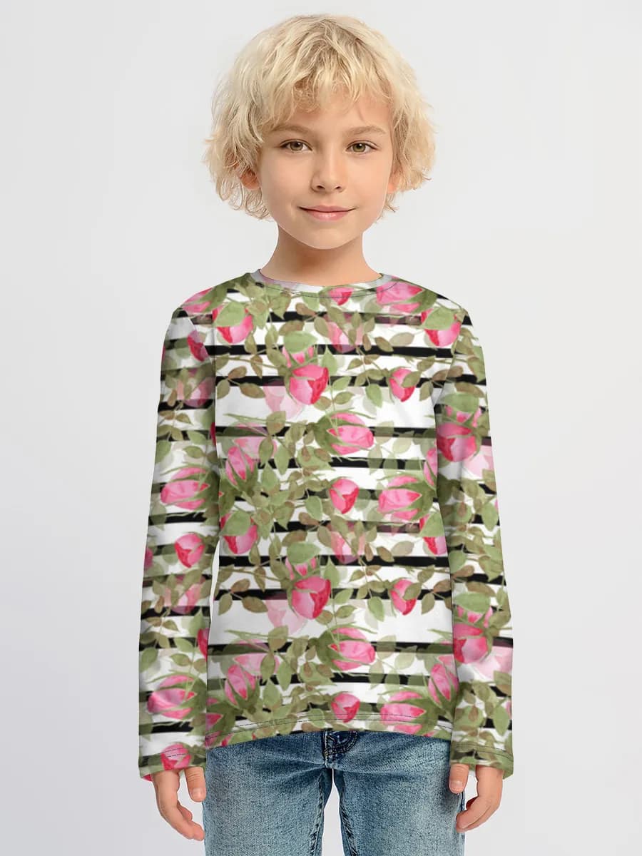 Children's cotton long sleeve shirt