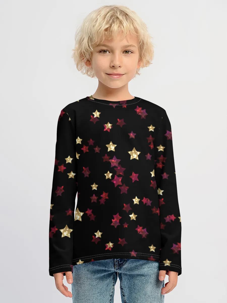 Glitter Stars On Black