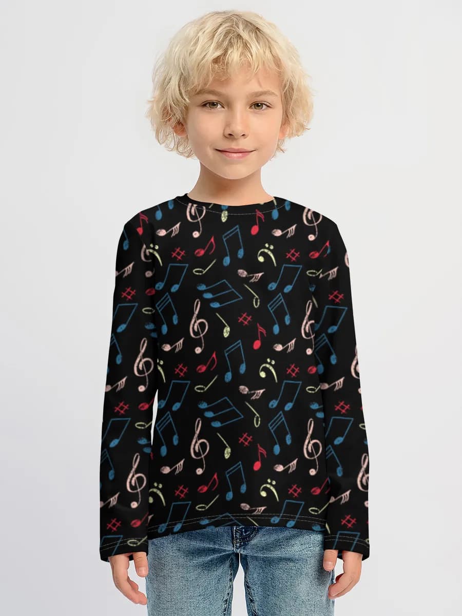 Children's cotton long sleeve shirt