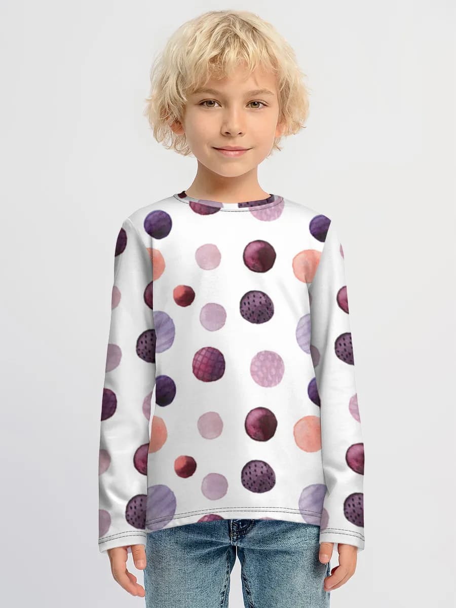 Children's cotton long sleeve shirt
