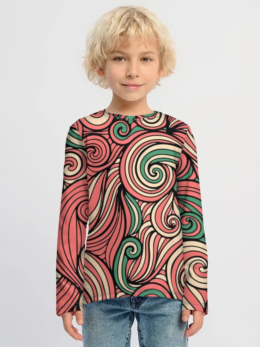 Children's cotton long sleeve shirt