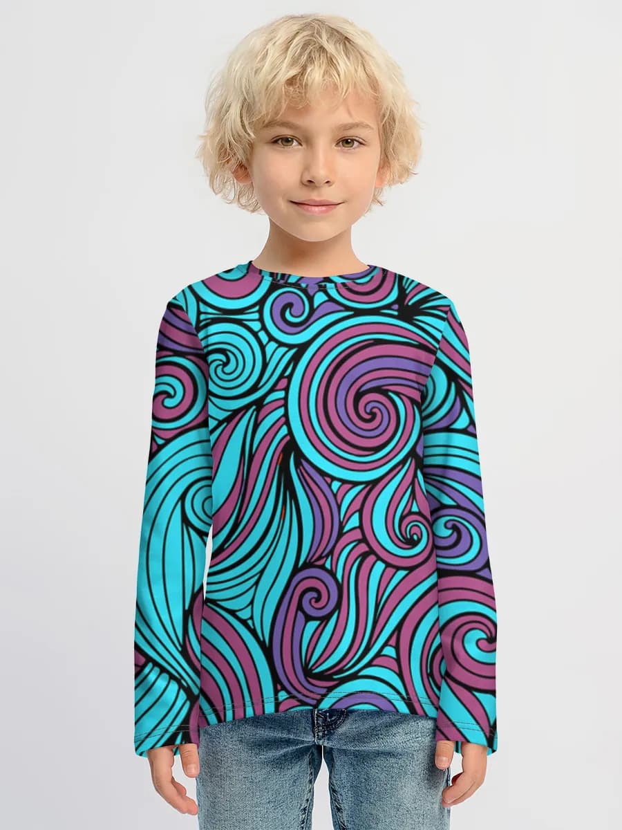Children's cotton long sleeve shirt