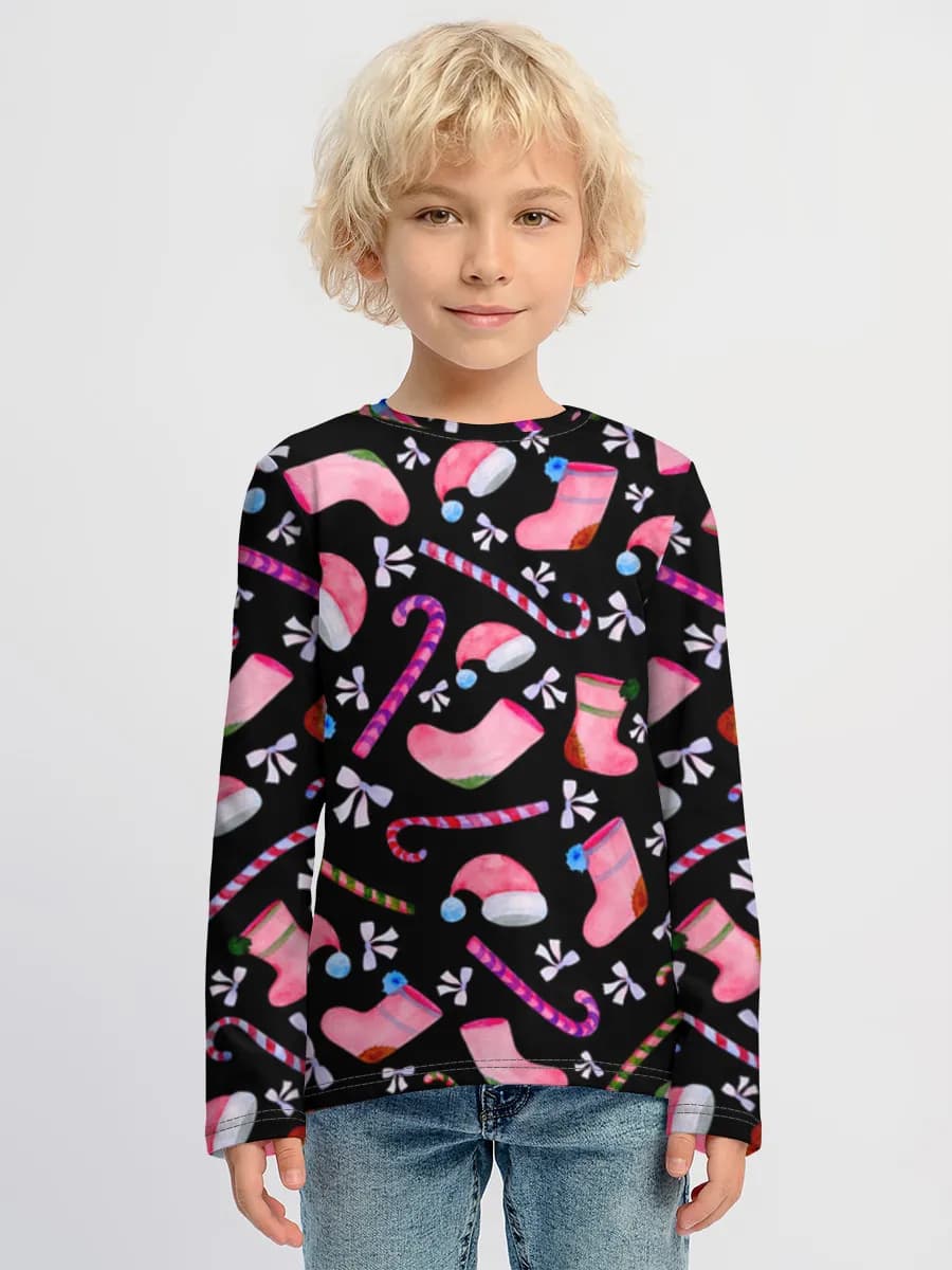 Children's cotton long sleeve shirt
