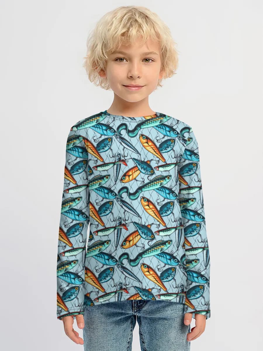 Children's cotton long sleeve shirt