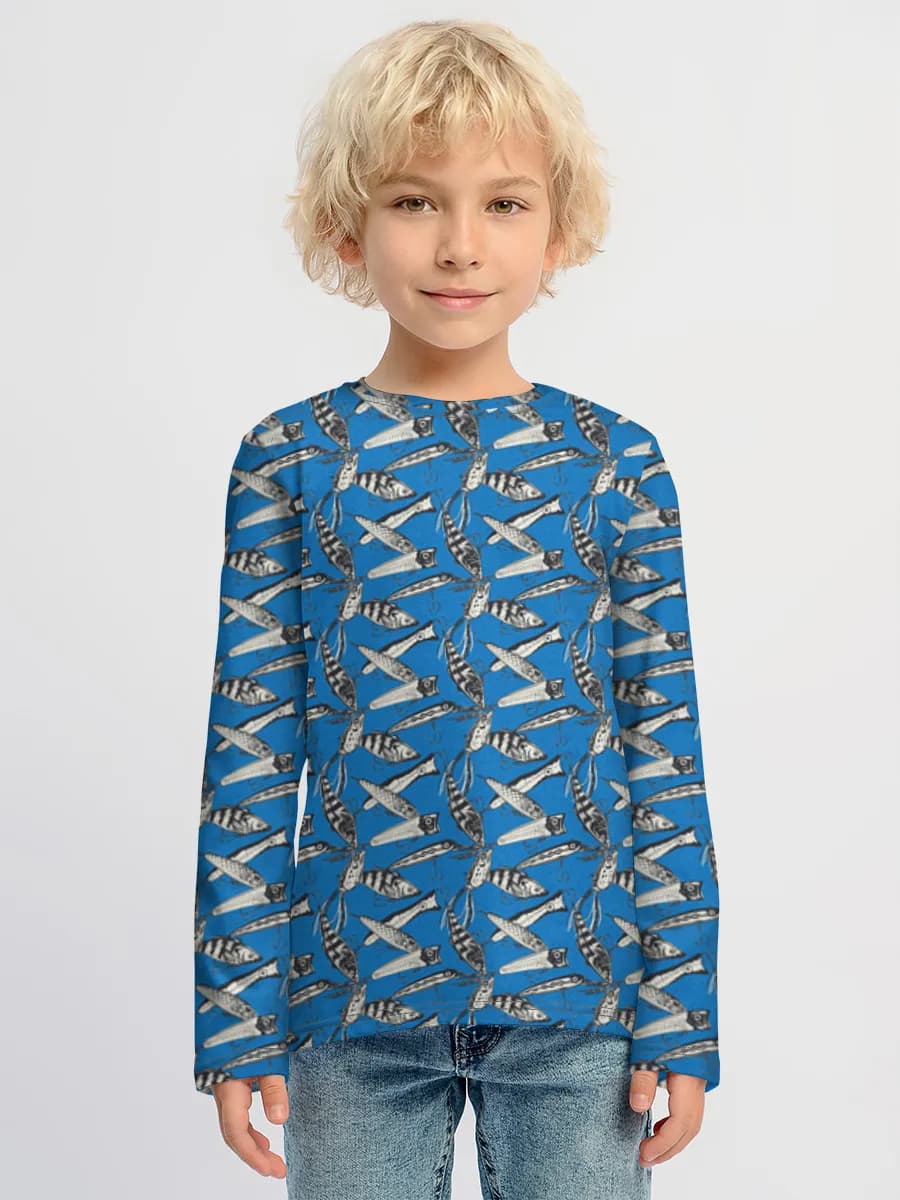 Children's cotton long sleeve shirt