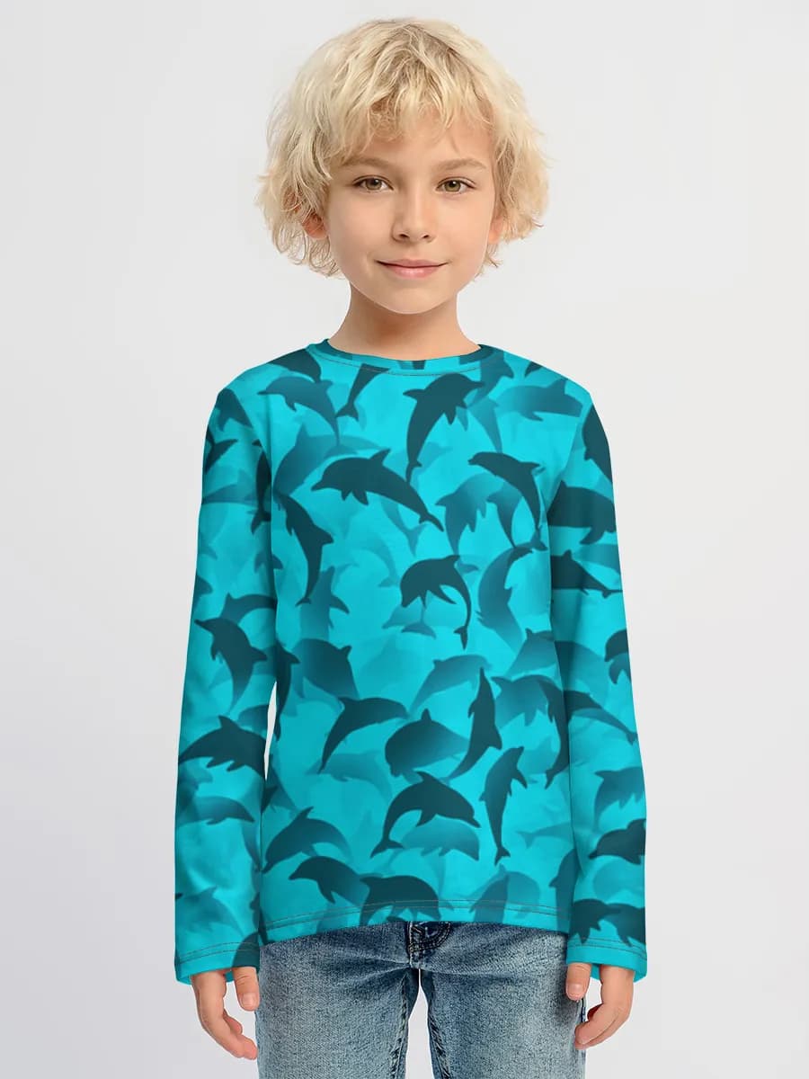 Children's cotton long sleeve shirt